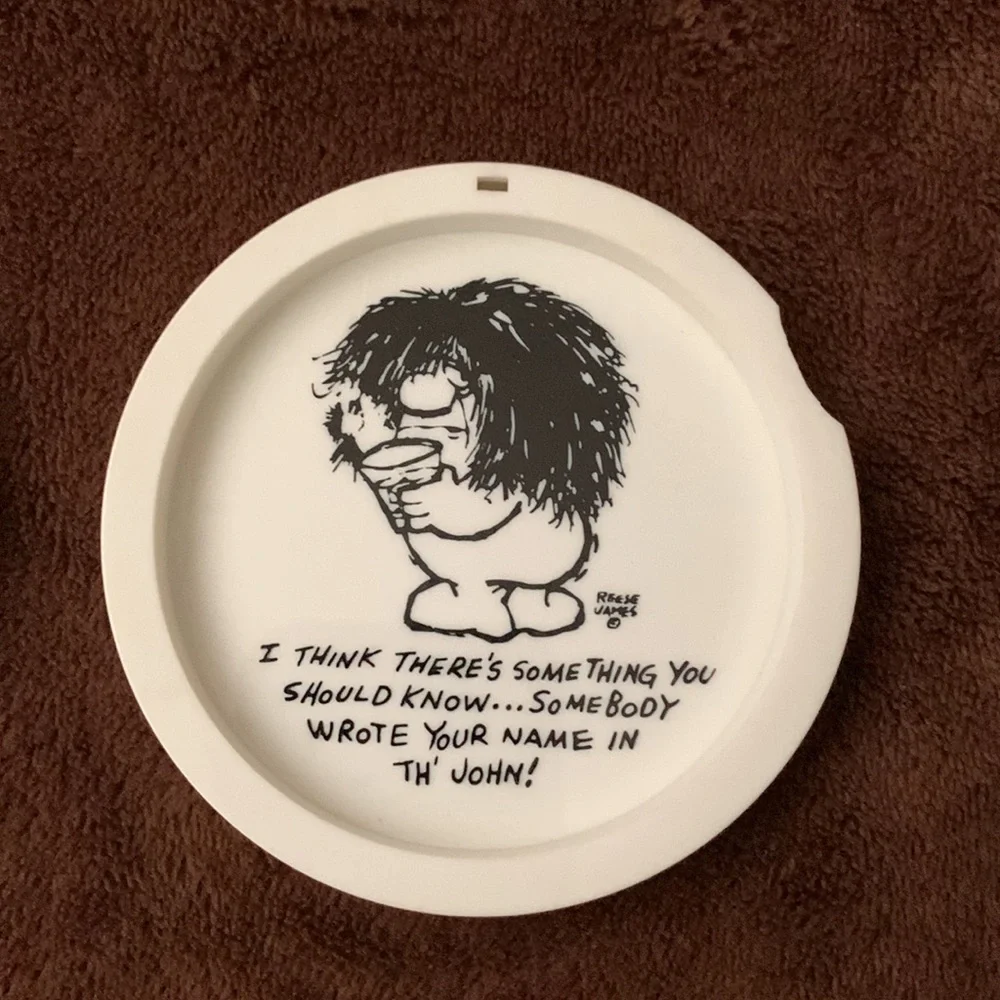 Vintage Cole Reese James Bar Drink Coasters 1960s Funny Cartoon MCM Collectible